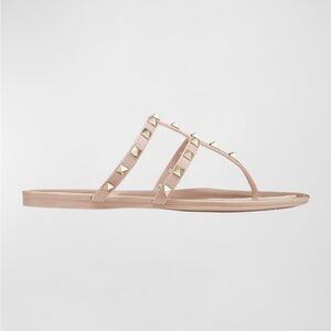 Valentino Women's Rockstud T-Strap Poudre